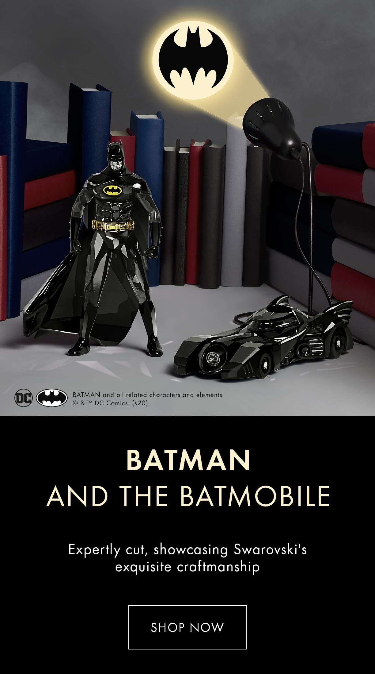 BATMAN AND THE BATMOBILE
