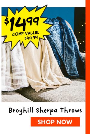 Broyhill Sherpa Throws