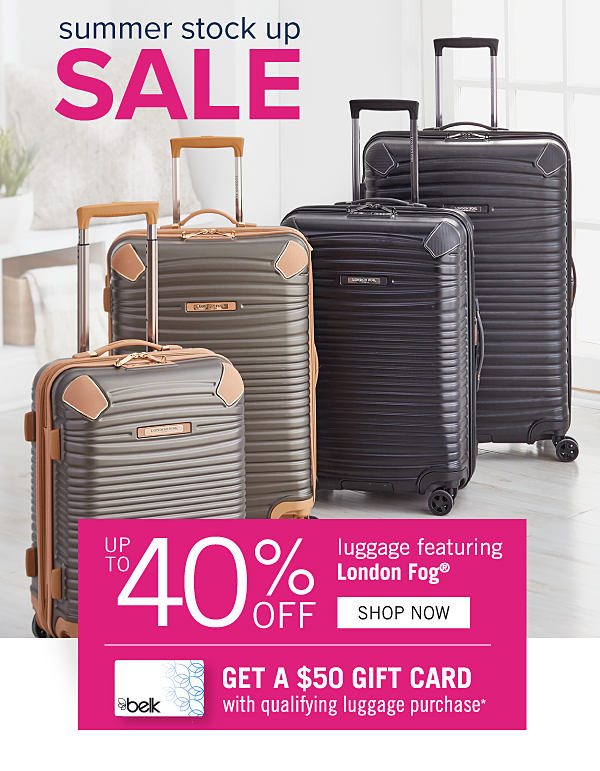 belk london fog luggage