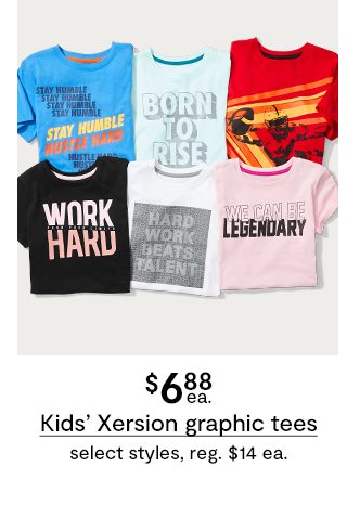 $6.88 ea. Kids' Xersion graphic tees select styles, reg. $14 ea.