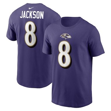  Nike Lamar Jackson Purple Player Name &a...