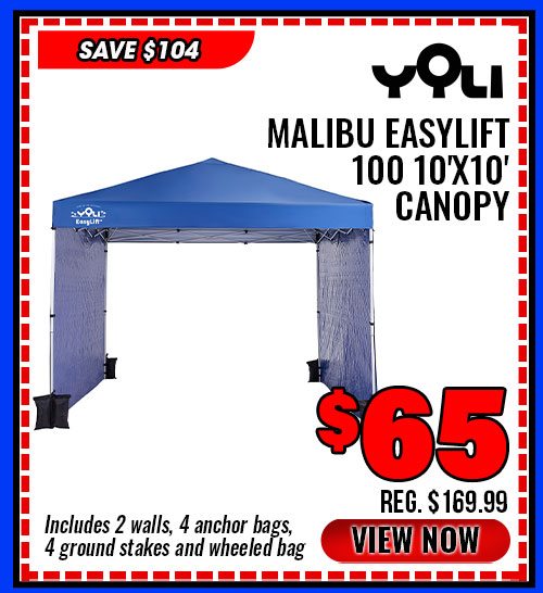 Yoli Malibu EasyLift 100 10'x10' Canopy 