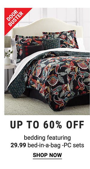 Door Buster. Up to 70% off bedding featuring 19.99 bed-in-a-bag 3-PC sets. Shop now.