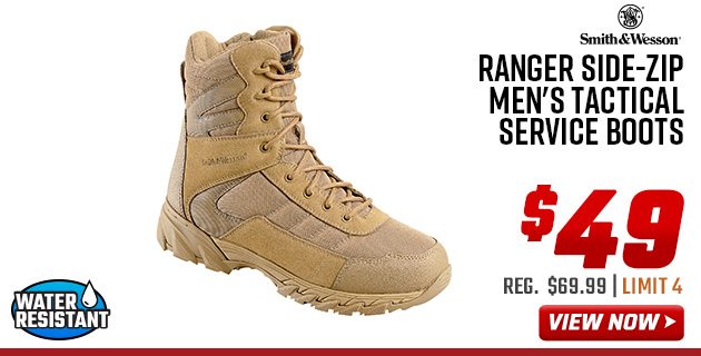 Smith & Wesson Ranger Side-Zip Men's Tactical Service Boots