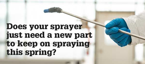 Does your sprayer just need a new part to keep on spraying this spring? Shop Sprayer Replacement Parts 
