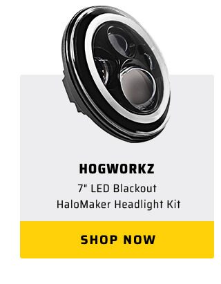 HogWorkz 7'' LED Blackout HaloMaker Headlight Kit