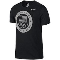 Nike Team USA Charcoal Dri-Blend Logo Performance T-Shirt