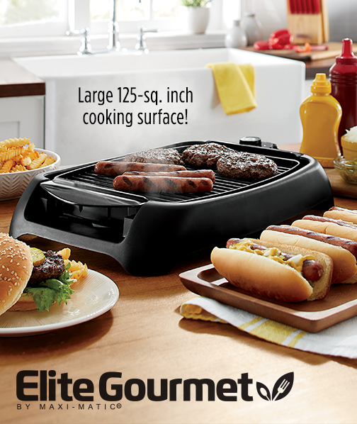 Photo of Elite Gourmet Nonstick Electric Grill