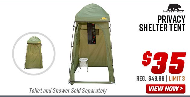 Golden Bear Privacy Shelter Tent