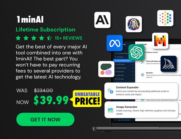 1minAI: Lifetime Subscription