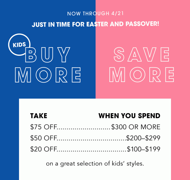 BUY MORE SAVE MORE