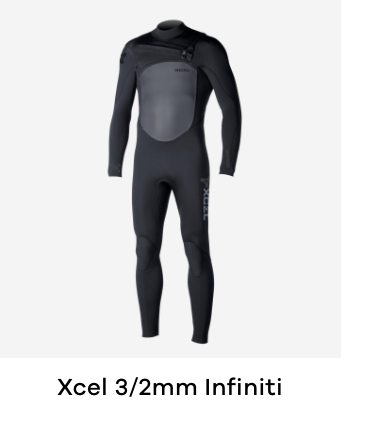Xcel Infiniti 3/2mm Wetsuit