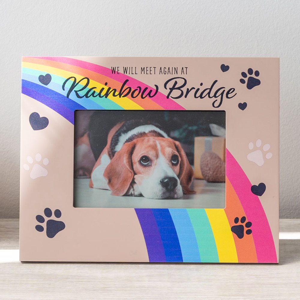 Image of Meet Me At The Rainbow Bridge – Memorial Frame