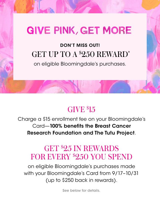 Get pink, Give more