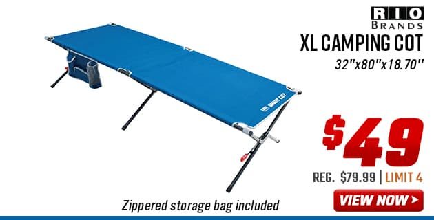 Rio Gear XL Camping Cot 