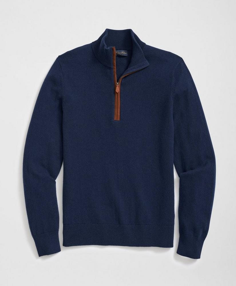 3-Ply Cashmere Half-Zip Sweater