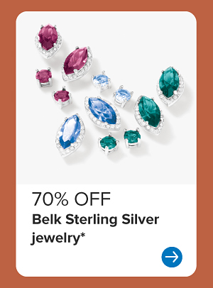 70% off Belk Sterling Silver jewelry.