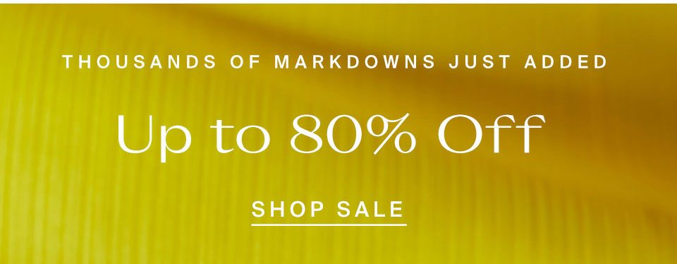 Up to 80% off