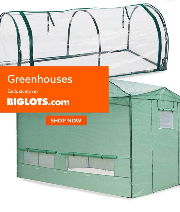 Greenhouses exclusively on BigLots.com