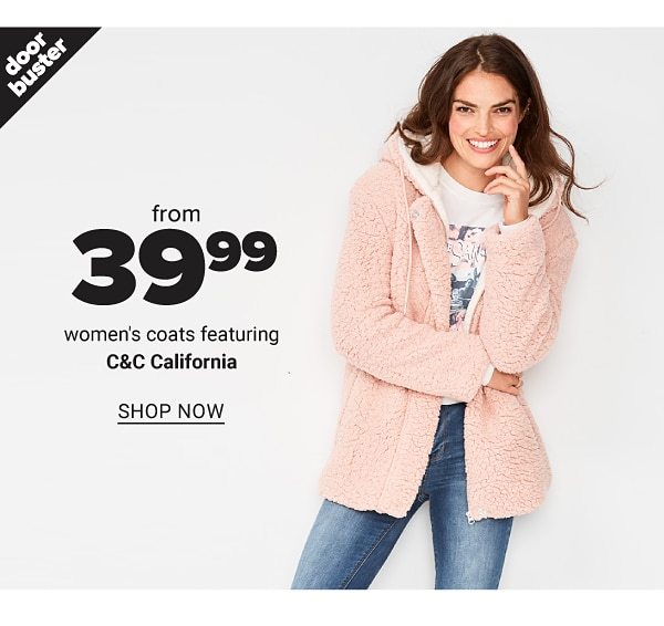 From 39.99 and up women's coats - Shop Now