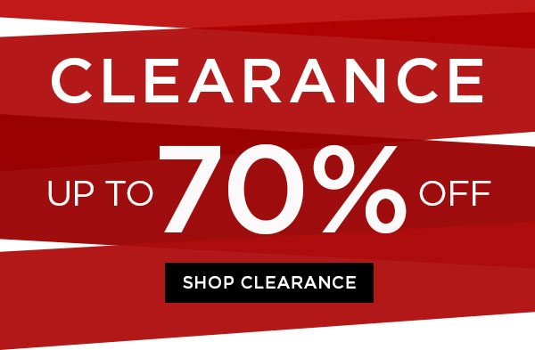 Clearance – Up To 70% Off – Shop Now