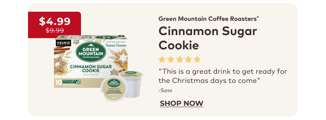 Green Mountain Coffee Roasters® Cinnamon Sugar Cookie Coffee