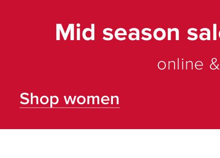 Shop women's mid-season sale