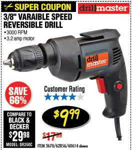 3/8 in. Variable Speed Reversible Drill