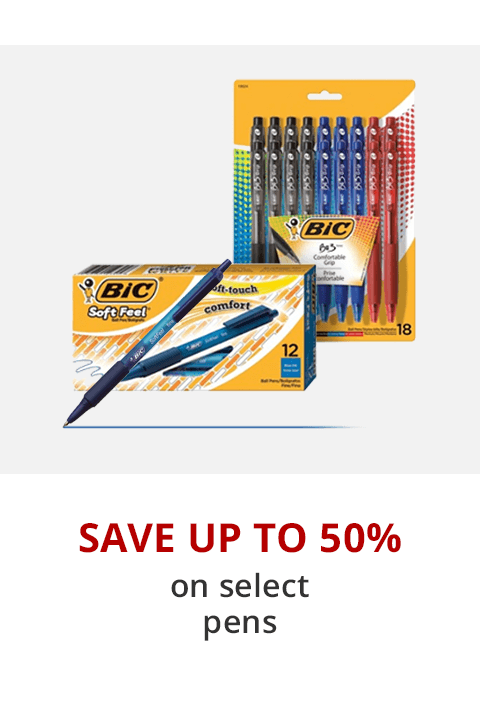 Up to 50% off pens, pencils & markers