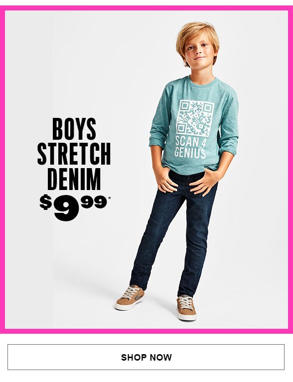 Boys Stretch Denim $9.99