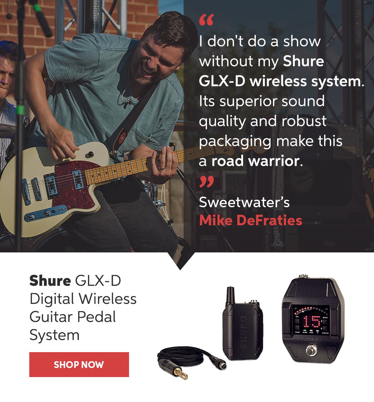 Sweetwater Staff Picks — Shure GLX-D Digital Wireless Guitar Pedal System