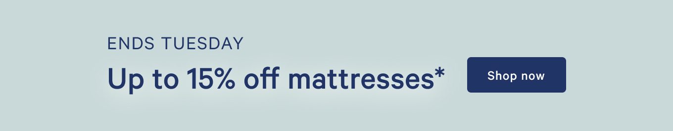 15% off mattresses