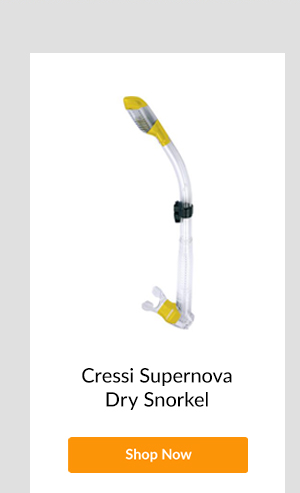 Cressi Supernova Dry Snorkel Clear