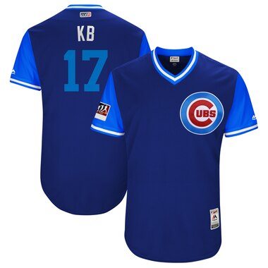 Majestic Kris Bryant "KB" Chicago Cubs Royal/Light Blue 2018 Players' Weekend Authentic Jersey