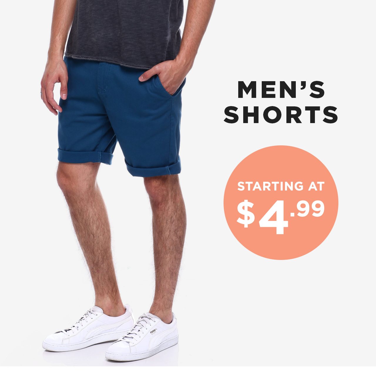 Shop Men's Shorts starting at $4.99