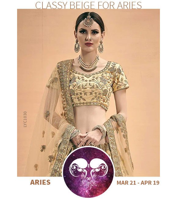 Zodiac Color for Aries: Beige ethnic and fusion wear. Shop!
