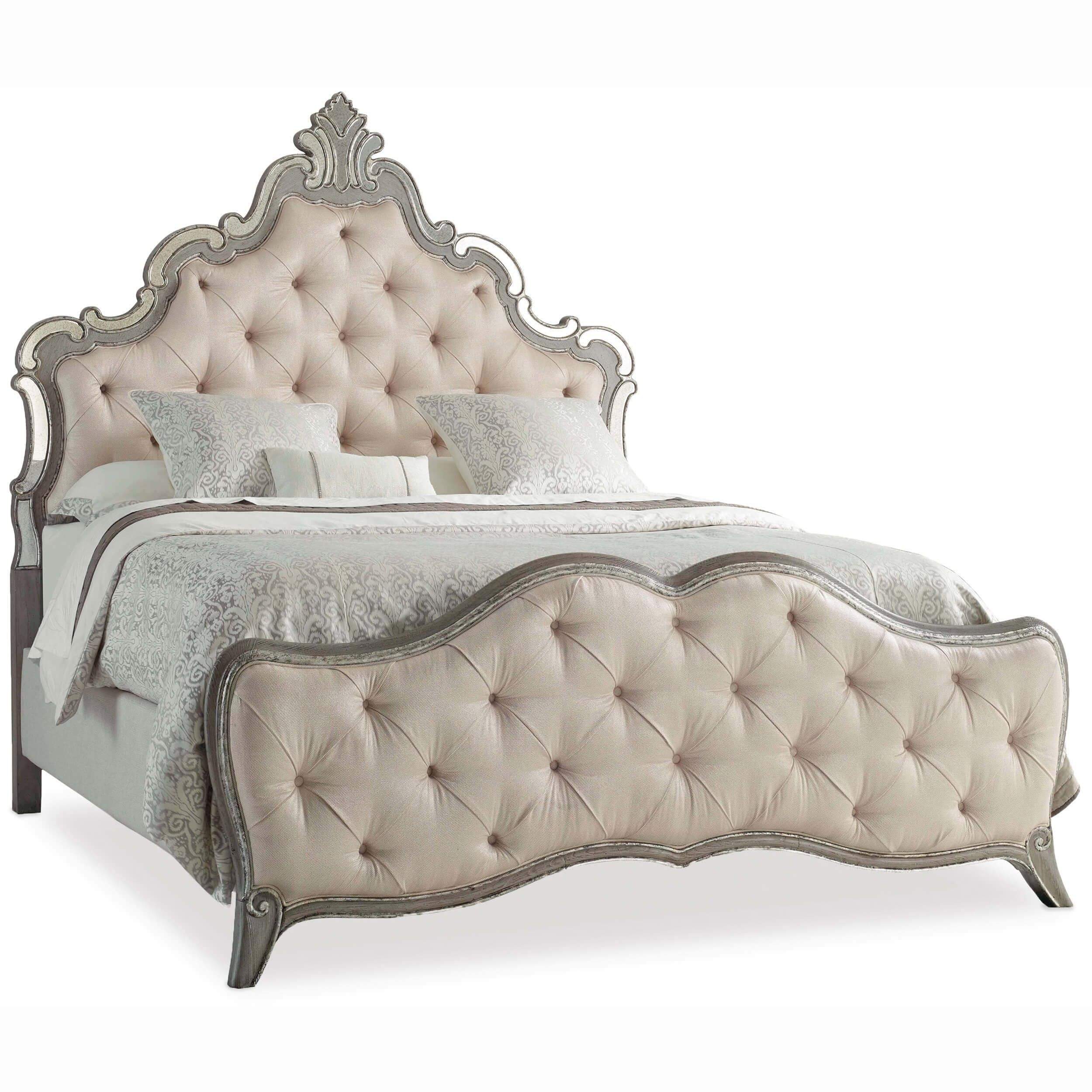 Image of Sanctuary Upholstered Panel King Bed