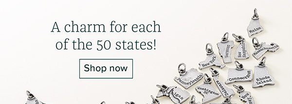 A charm for each of the 50 states! Shop now