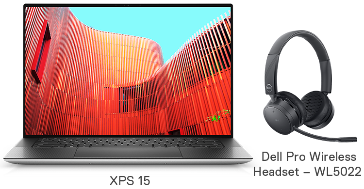 XPS 15 | Dell Pro Wireless Headset – WL5022