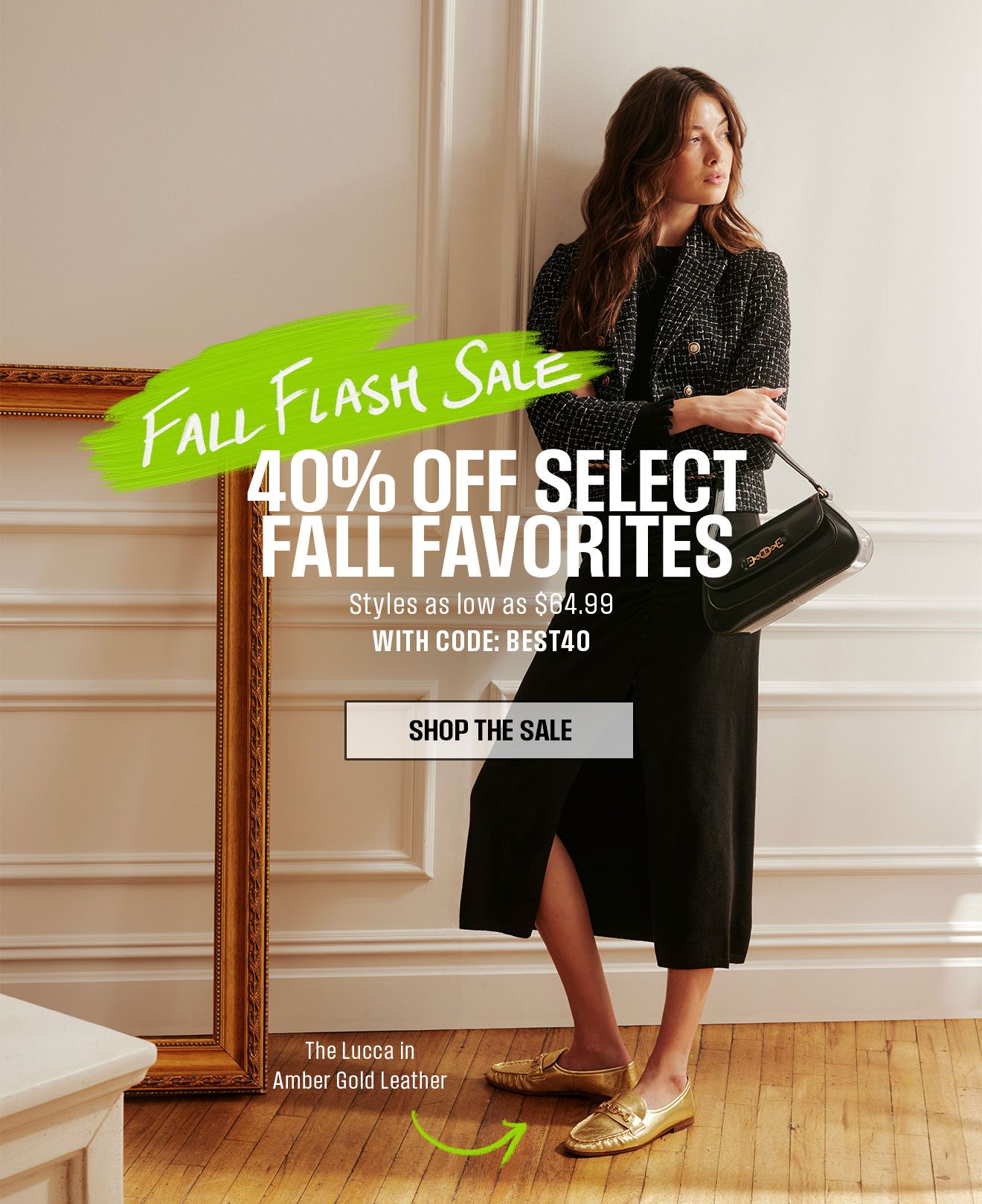 Fall Flash Sale - 40% off select fall favorites| Styles as low as $64.99 with code: BSET40| Shop the Sale