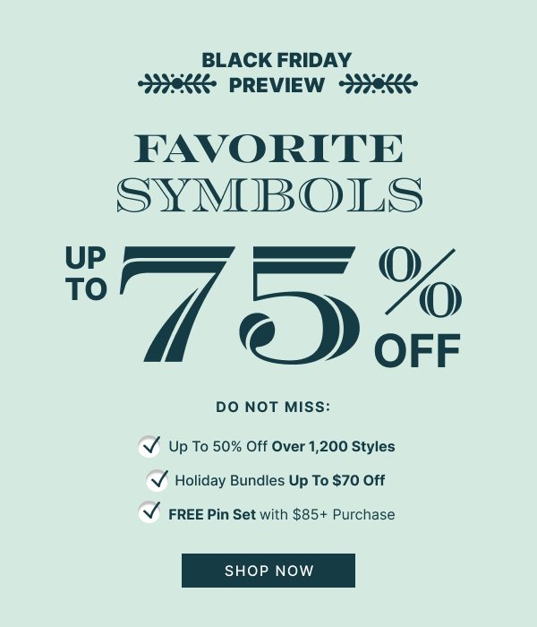 Favorite Symbols Up To 75% OFF | SHOP NOW