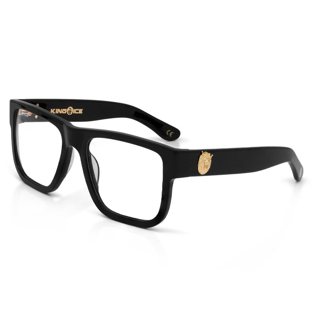 Image of Lion Head Glasses with Black Frame