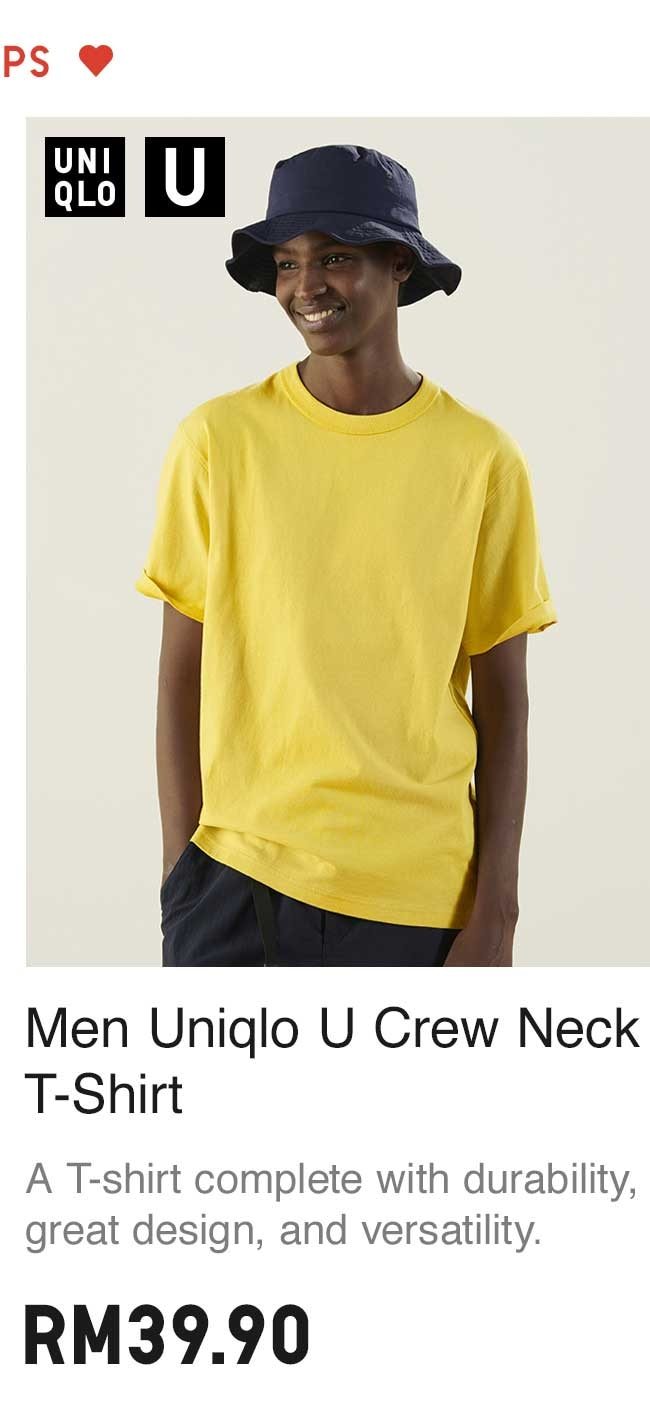 MEN UNIQLO U CREW NECK T-SHIRT