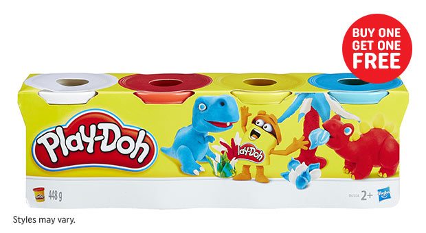 Play-Doh Classic Colours 4 Pack - Assortment