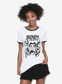 BENDY AND THE INK MACHINE TRIO SPLATTER RINGER TEE