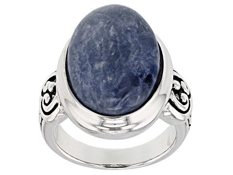Blue Sodalite Sterling Silver Ring