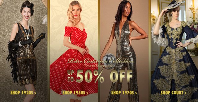 Up to 50% off Retro Costumes Collection
