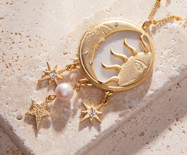 Moon and Sun Multicharm Necklace | Shop Now