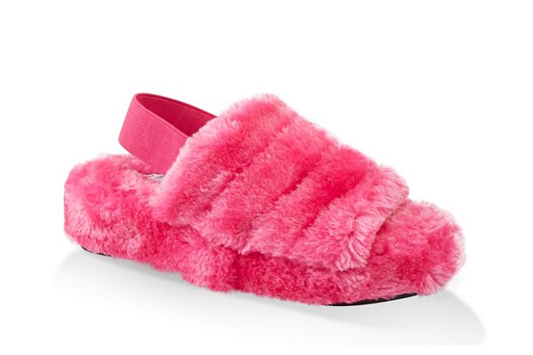 Faux Fur Slingback Sandals