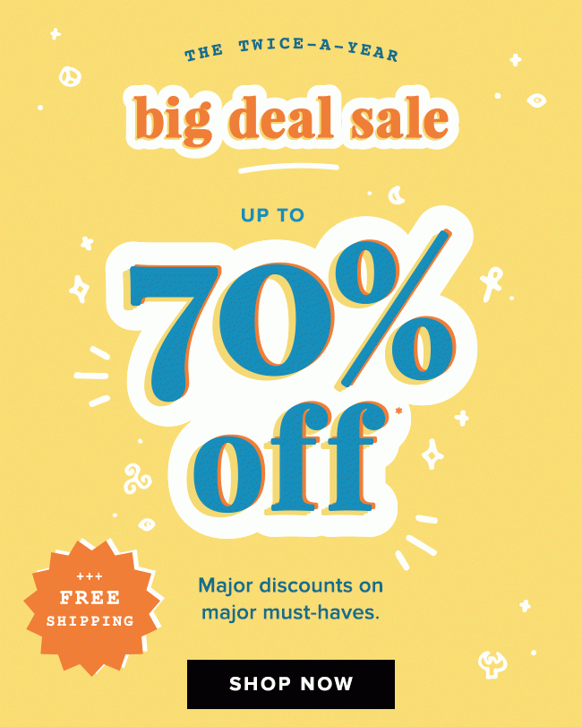 Big Deal Sale starts now! Save now through 1/9.